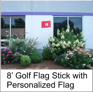 Outdoor Golf Flag Stick Set 